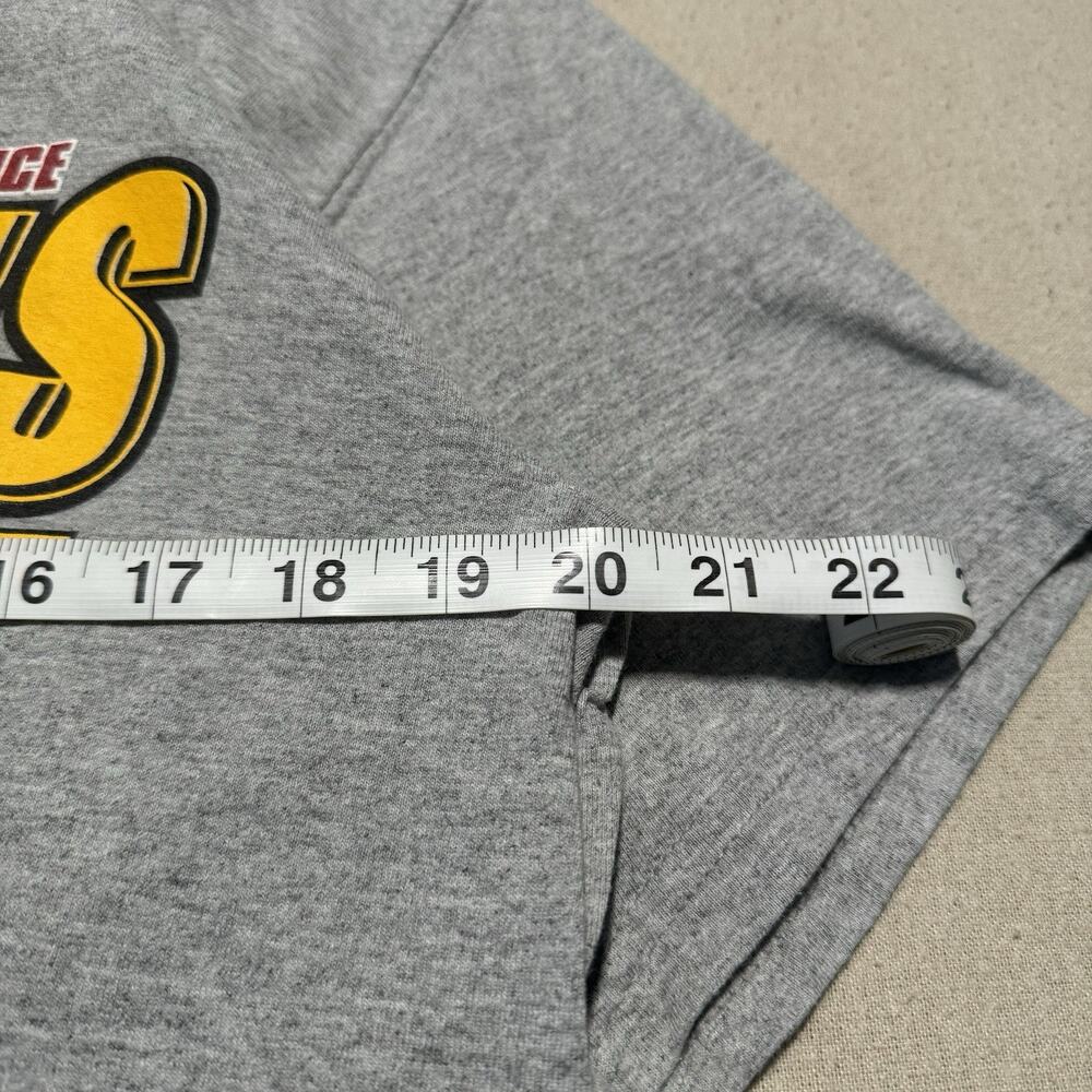 Retro Pittsburgh Steelers 2008 AFC Conference Champions Grey T Shirt Mens Medium - Picture 6 of 6